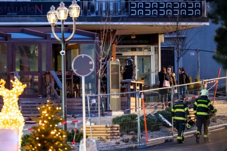 Swiss police report multiple deaths after bar blast in luxury ski town Crans Montana